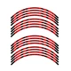 W02B For 1995-2021 Kawasaki Ninja ZX6R Red Removable Rim Sticker 20 19 18 17 16