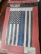 Show Chrome Accessories 6" X 9" Thin Blue Line Flag, 4-240LE