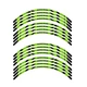 Green WILD2 Wheel Sticker 17 inch Rim For Yamaha FZS 600 04 05 06 07 08 09