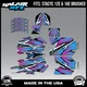 Graphics Kit for STACYC 12 EDRIVE and 16 EDRIVE BRUSHED Shred - Magenta Shift