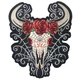 Lethal Threat Day of Dead Western Steer Sugar Skull Calavera Back Patch LT30228