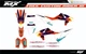 Fit KTM XCW XCFW EXC EXCF 2020 to 2023 & 2019 to 2022 SX SXF XC XCF graphic kit