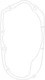 Yamaha DT3 308-15461-01 Crankcase Gasket