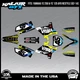 Graphics Kit for Yamaha YZ250 YZ125 (2002-2014) UFO PLASTICS Division - Yellow