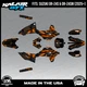Graphics Kit for Suzuki DR-Z4S DR-Z4SM DRZ4SM 2025 2026 Twitch-ORANGE