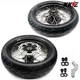 KKE 17" Supermoto Wheels Tires for Suzuki DRZ400S 00-2025 DRZ400E 2007 Black Rim