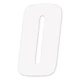 Factory Effex FX Factory Number 0 Decal Kit White 7in (3 Pack) 08-90090