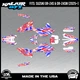 Graphics Kit for Suzuki DR-Z4S DR-Z4SM DRZ4SM 2025 2026 Twitch-RED-SHIFT