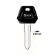 ILCO Replacement Uncut Key Blank for Kawasaki Motorcycle KW14P -KAW-6.P (5 Pack)