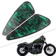 Green Skull Motorcycle Decals Fuel Gas Tank Pad Stickers for Harley XL883 1200