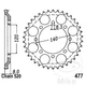 45293-compatible with Kawasaki KLR 600 B 44/27 HP, 32/20 KW 1CIL. KL600B 2 BASTI