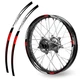 Red R02B Wheel Rim Sticker Decal Tapes For Honda XR 650R 2000-2007