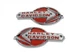 OE Emblem Set with Red Lettering fits Harley Davidson