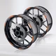 Orange 17 Inch Outer Rim Sticker Stripe Decal L02B For Yamaha FZ10 MT-10