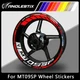 Reflective Motorcycle Wheel Sticker Rim Tape Decals Fits For YAMAHA MT09SP