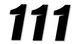 Dcor Slash Plate Number #1 4"H Black 3-Pack