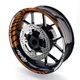 GP02 17 inch Vinyl Decal Rim Wheel Sticker Orange For Honda CBR650R 19 20