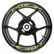 L-Green Stripe Decal Wheel Stickers For Kawasaki Z400 24 23 22 21 20 19-24