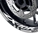Rim Decor Sticker 17'' Wheel Check Pattern For Kawasaki ZX10R Ninja ZX1000 04-20