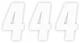 Factory Effex 6" White Factory Number 4 Decals (08-90054)