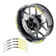 Retroreflective Rim Strips Sticker SH18 For Suzuki Bandit GSF 1250 2007-2018