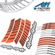 Racing 17 Inch Red Rim Stickers AA02 For Honda CBR600 F F2 F3 F4 F4i 91-07 05