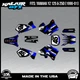 Graphics Kit for Yamaha YZ250 YZ125 (1996-2001) YZ 250 YZ 125 Division - Blue