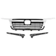Fits Honda Ridgeline 17-20 Front Upper Grille Assembly Chrome #10460819BIC
