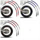 Red Blue Rim Stickers 21 18 inch For Yamaha YZ450FX YZ250X YZ125X XT225 WR250R