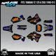 Graphics Kit for Yamaha YZ250 YZ125 (1996-2001) YZ 250 YZ 125 Rebel - ORANGE