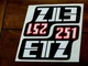 MZ ETZ 251, STIKER, JUEGO DE CALCOMANIA COMO LAS ORIGINALES MADE IN GERMANY