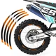 BLUE D01B 21" 18" Wheel Rim Tape Decal Sticker For Suzuki DR 200S 15-20 18 19 20