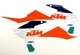 Factory Effex SR1 Graphics Shrouds KTM SX SXF XC XCF 125-450 19 20 21 22 NEW