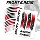 GB18 17'' Rim Wheel Stickers Decal Graphic Kit For Triumph STREET CUP 17-19 18