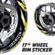 DIMA 17'' Rim Wheel Stickers Decal Graphic Kit For Yamaha FZ09 MT-09 18-21 20 19