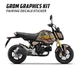 For Honda MSX 125 Grom 21-23 Wood Vintage Body Fairing Wrap Sticker