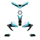 Kit 3D Motorcycle Stickers Protections Yamaha MT-09 2025 Ice Storm compatibles