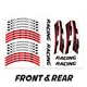 ZZDX 17'' Rim Wheel Stickers Decal Graphic Kit For Yamaha FZ10 MT-10 18-21 20 19