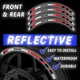 SH19 Red Reflective Wheel Sticker Tape For Suzuki Bandit GSF 1250 2007-2018