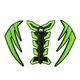 3D Side Tank Pad Protector Gas Knee Grip Fit For Kawasaki ZX250 300 6/10R 12R H0