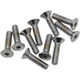 Drag Specialties 1/4X20X3/4 Chrome Flat Head | MPB366