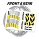 DIMA 17'' Rim Wheel Stickers Decal Kit For Kawasaki Ninja 650R 06-21 20 19 18 17