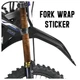 For Yamaha YZ450FX WR250R/X YZ65 YZ250F YZ450F Fork Wrap Sticker TT050