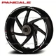 Wheel stripes for DUCATI PANIGALE 1299 V2 V4 stickers rim decals graphics white