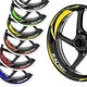 Yellow Rim Wheels Rim Sticker GP08 For Kawasaki VULCAN S 650 EN650 Z1000 Z400