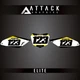 Attack Graphics Elite Number Plate Backgrounds For Suzuki RMZ250 2015