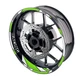 Green 17 inch GP06 Vinyl Wheel Rim Stickers For Yamaha FZ09 MT-09 18 19 20 21