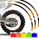 21" 18" A01B Stripe Dirt Bike Wheel Rim Stickers For BETA 400 RS 2011, 2013-2014