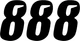 DCOR - 45-31-8 - Slash Number Plate - #8 - Black - 7"