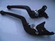 Yamaha YZF750R (93-98), CNC levers long fold black/chrome adjusters, F14/C777